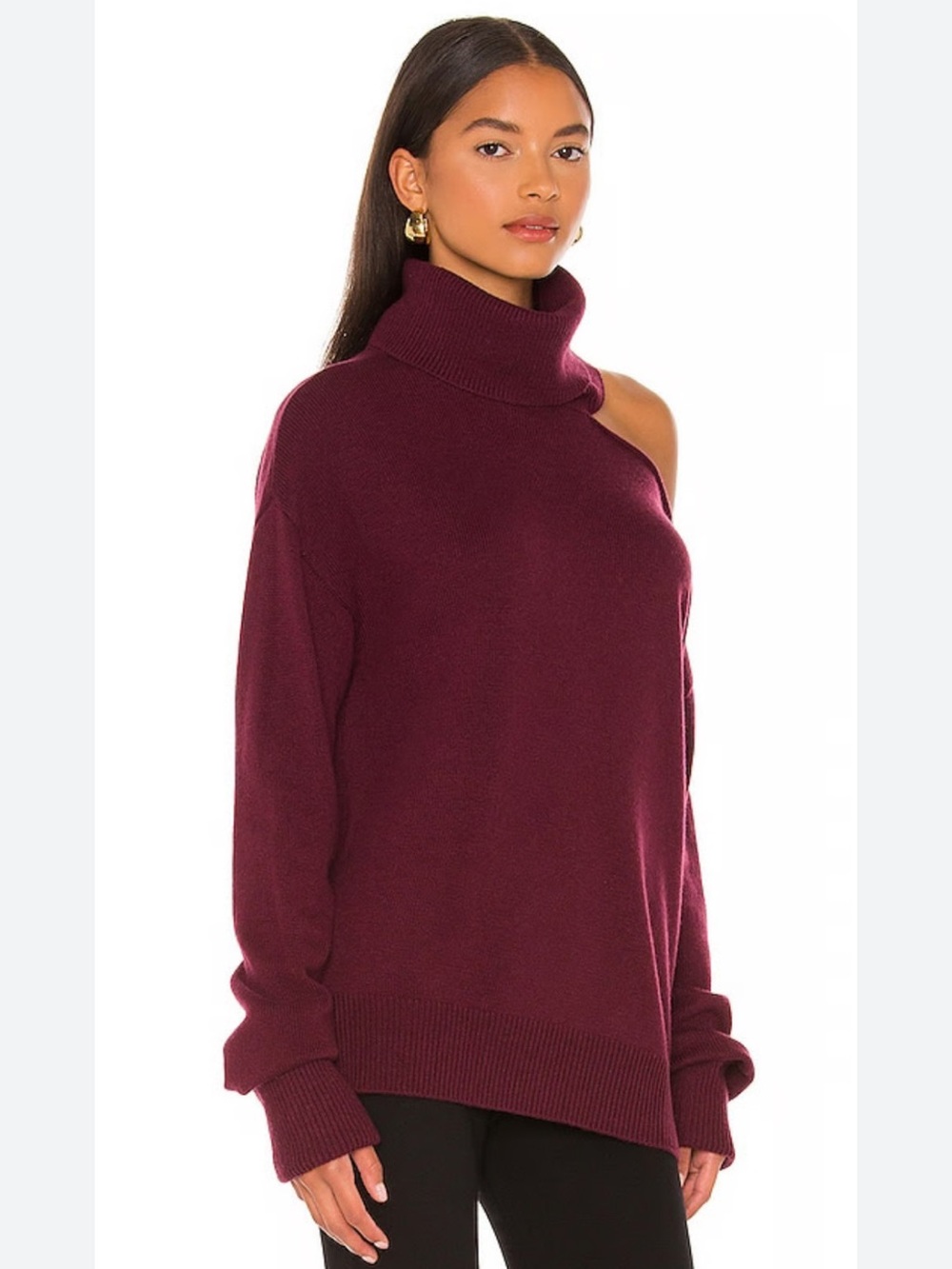 Paige Raundi Wool Turtleneck Sweater Women’s XS in Wine